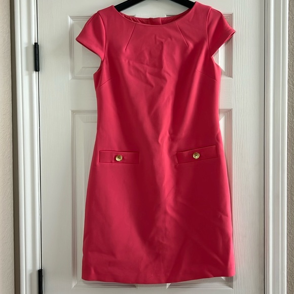 Eliza J Dresses & Skirts - Eliza J Pink Cap Sleeve Dress, Size 8
